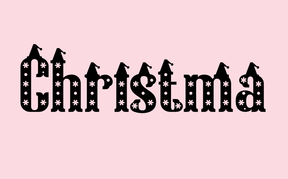 Christmas Hat font big