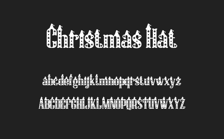 Christmas Hat font