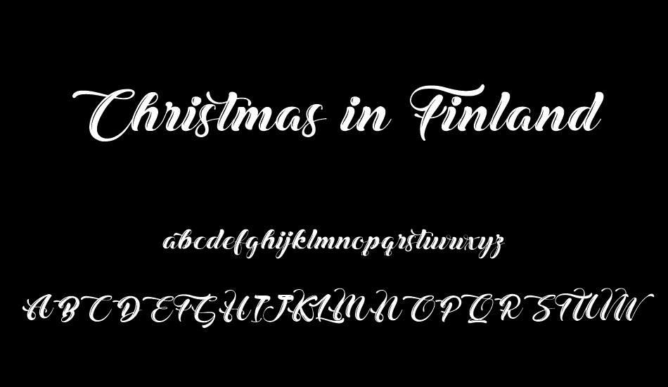 Christmas in Finland font