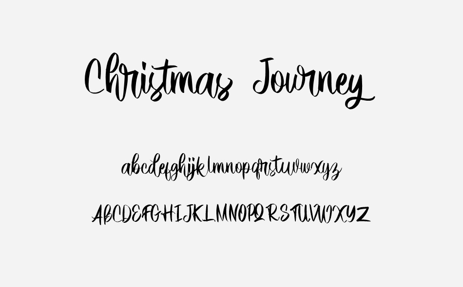 Christmas Journey font