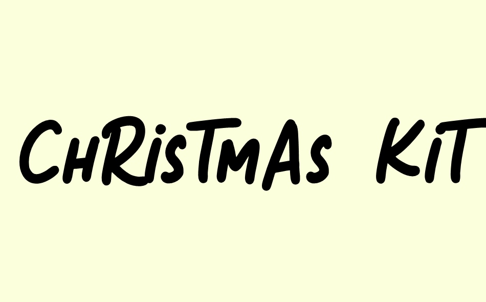 Christmas Kitchen font big