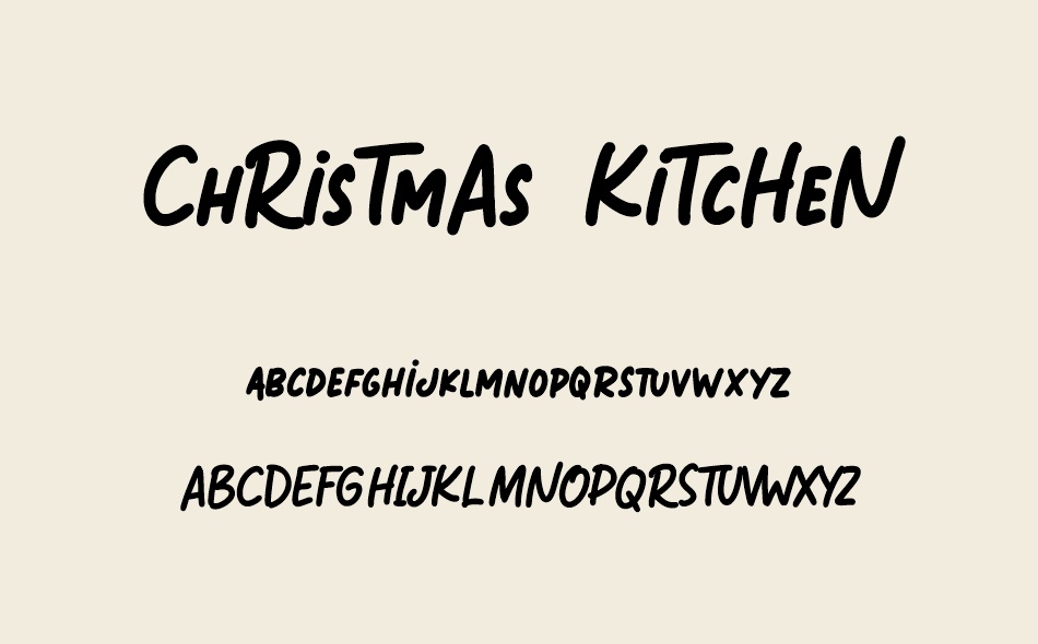Christmas Kitchen font