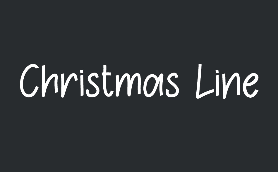 Christmas Line font big