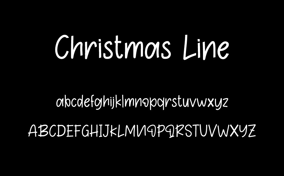 Christmas Line font