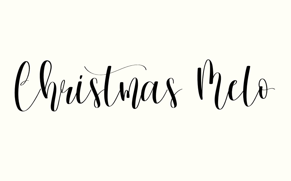 Christmas Melody font big