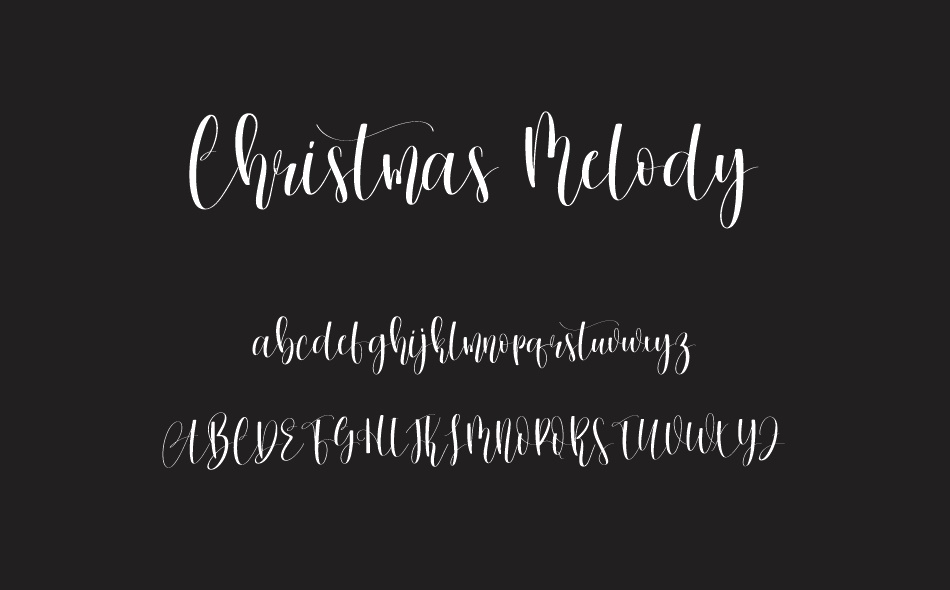 Christmas Melody font