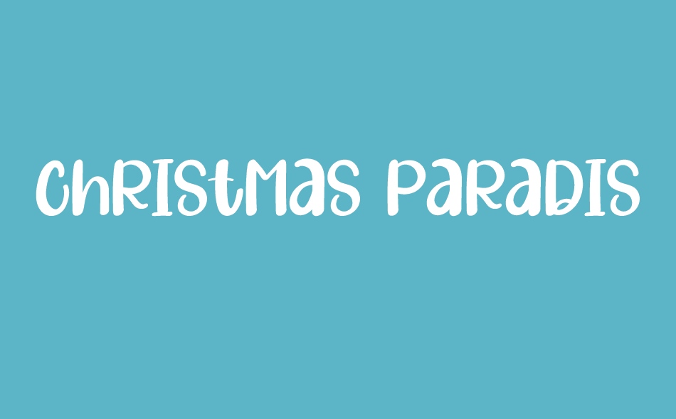 Christmas Paradise font big