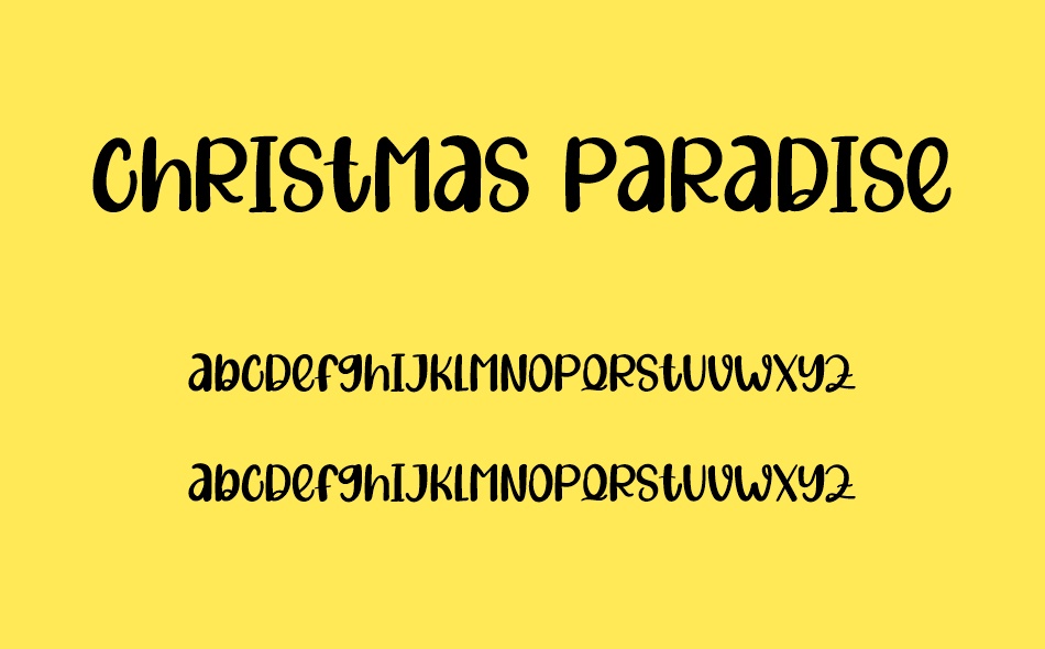 Christmas Paradise font