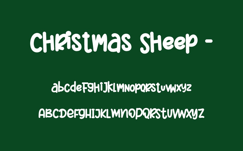 Christmas Sheep font