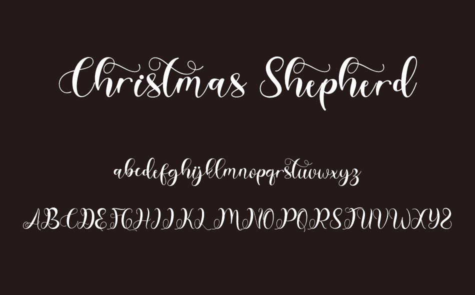 Christmas Shepherd font