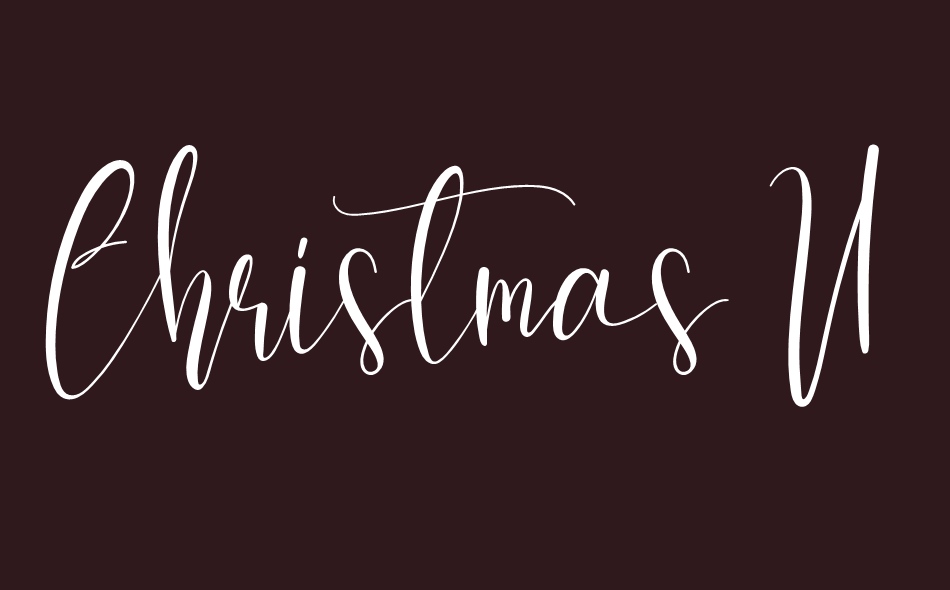 Christmas Uniform font big