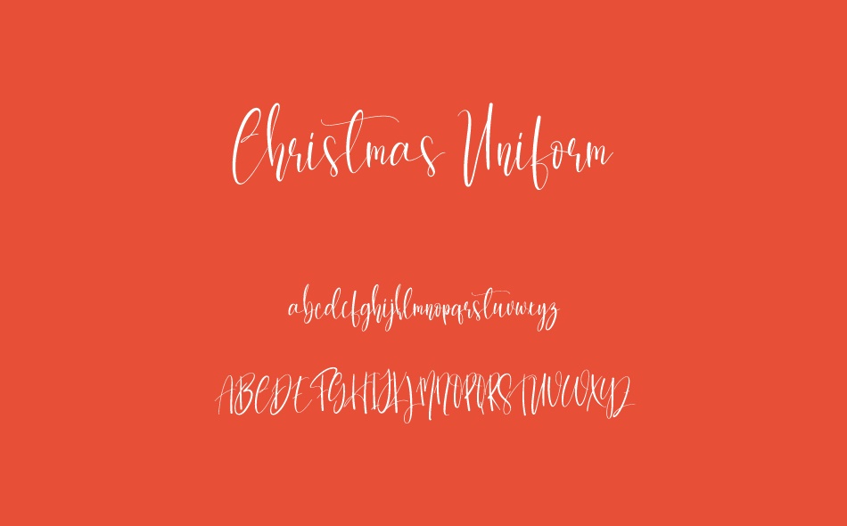 Christmas Uniform font