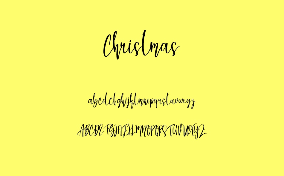 Christmas font