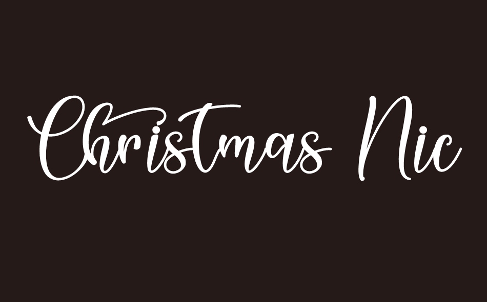 Christmas Nice font big