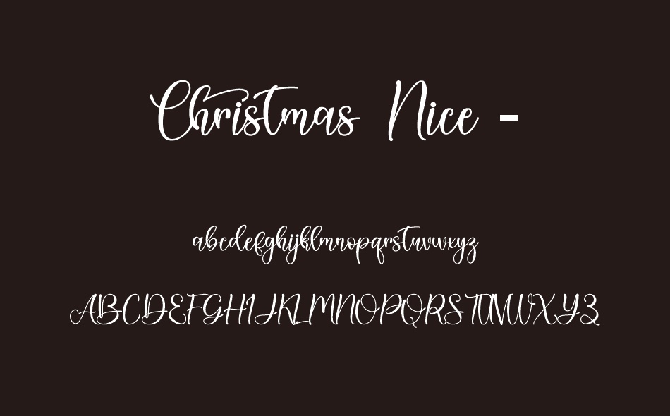 Christmas Nice font