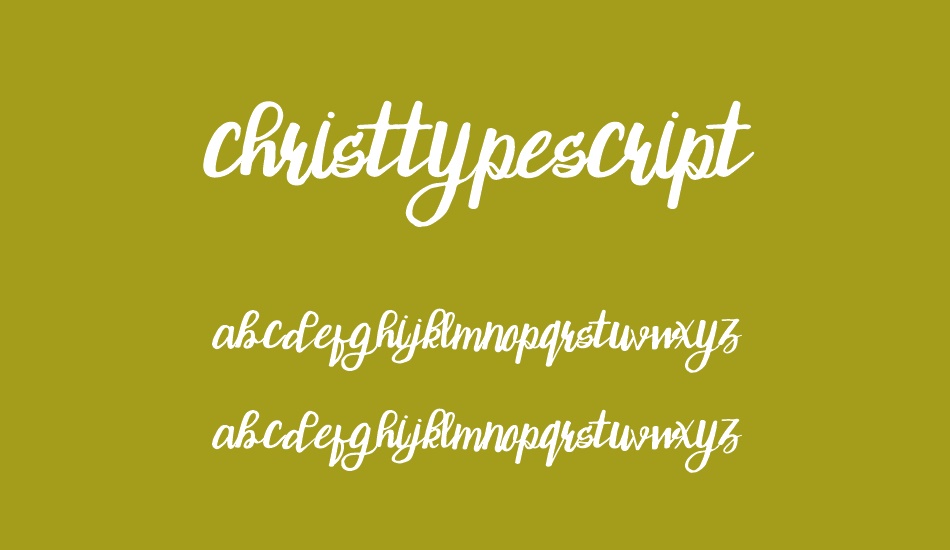 ChristTypeScript font