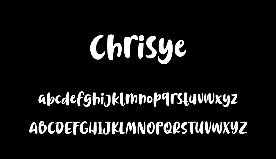 Chrisye font