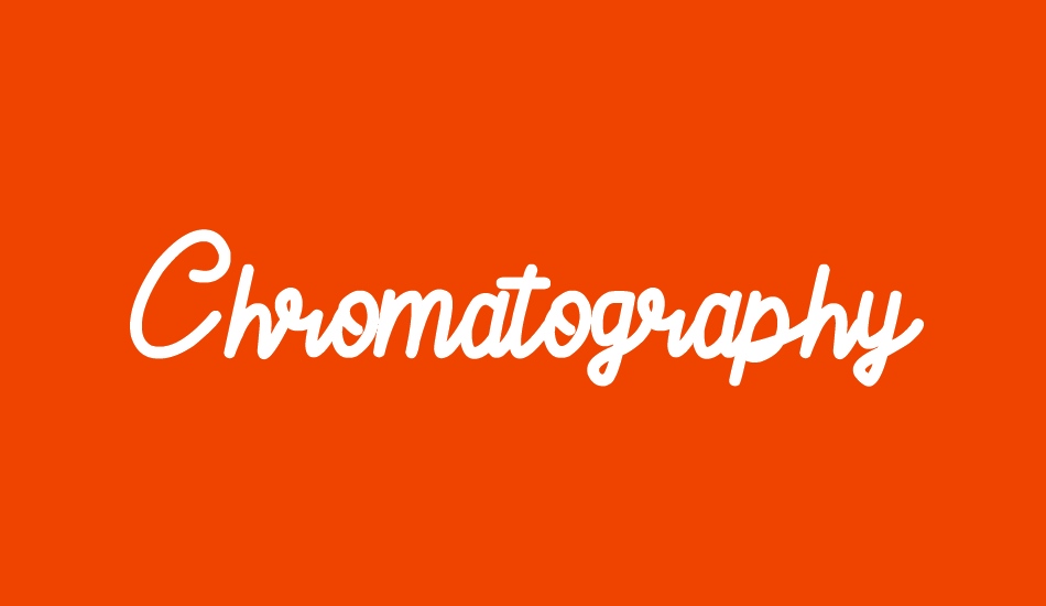 Chromatography font big