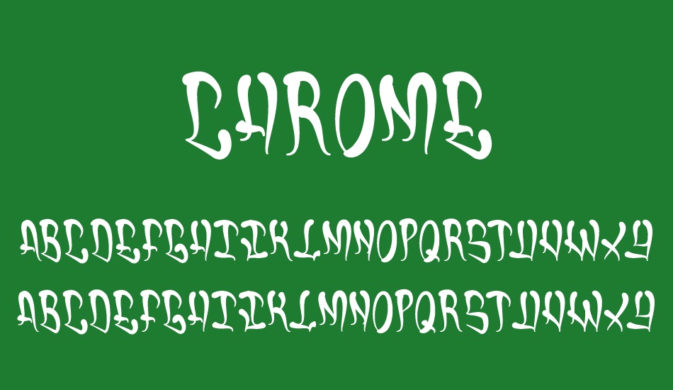 Chrome font