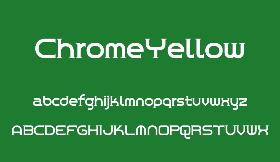 ChromeYellow font