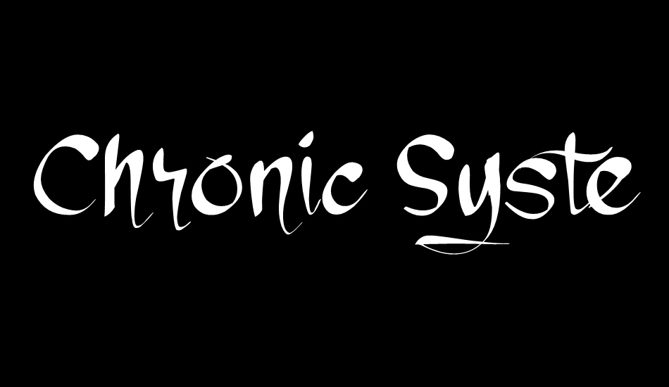 Chronic System font big