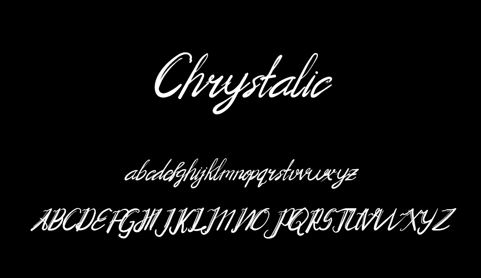 Chrystalic font