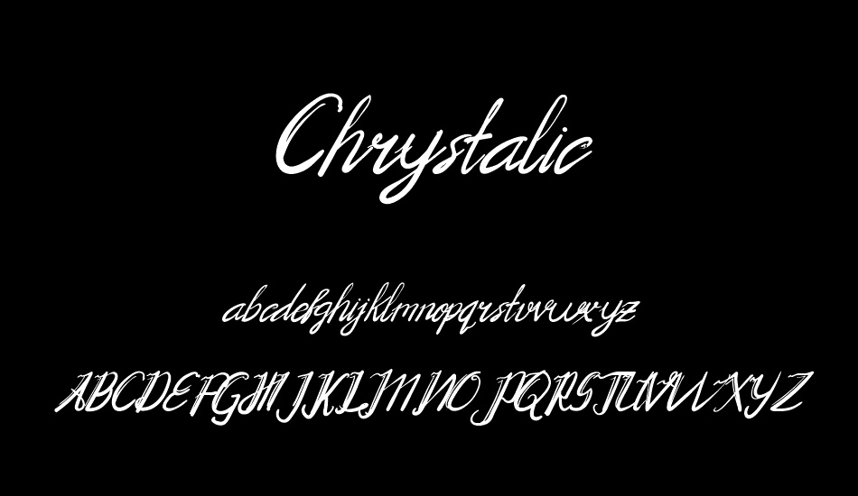 Chrystalic font