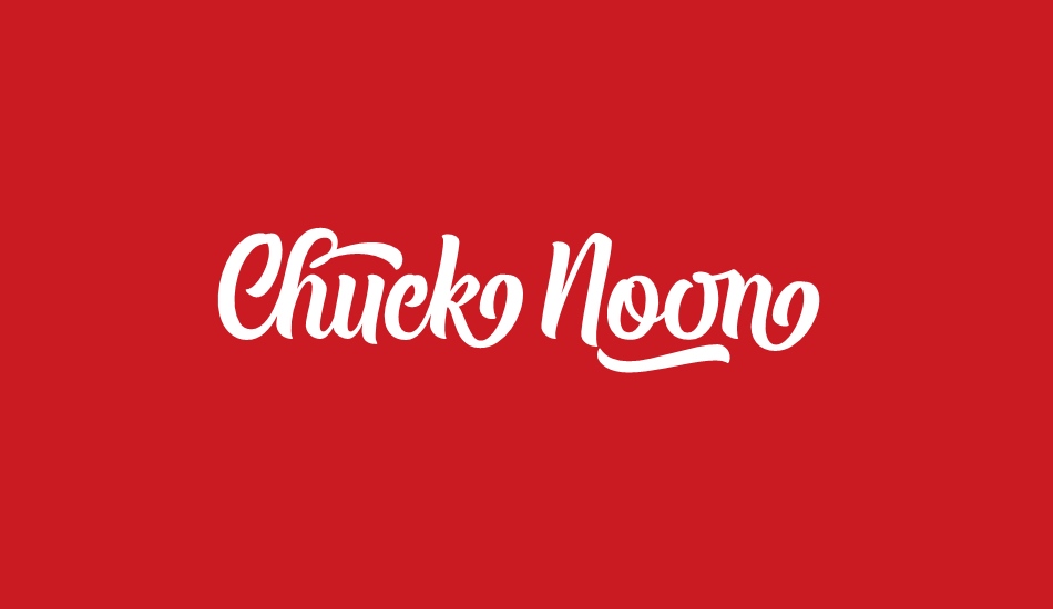 Chuck Noon Script font big