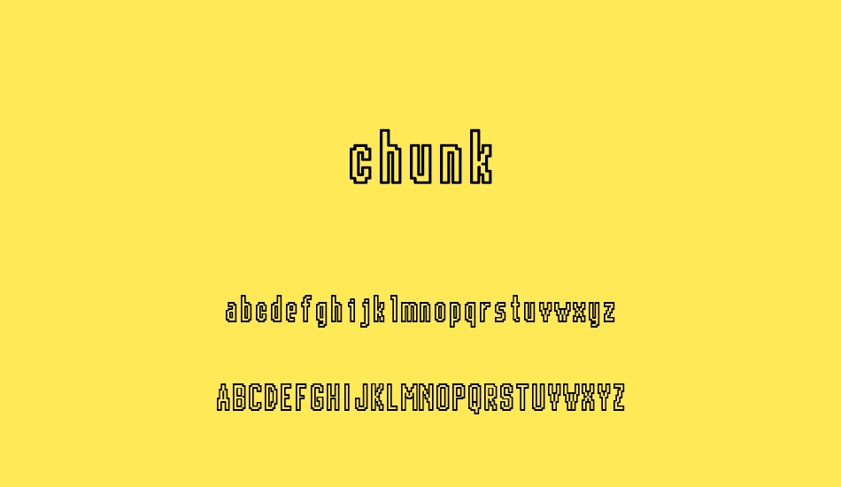 Chunk font