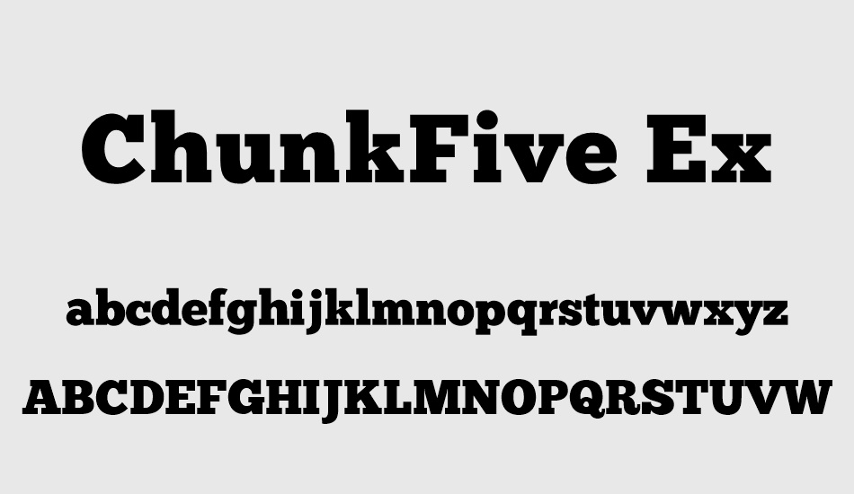 chunkfive-ex font