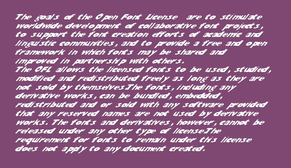 ChunkoBlockoSlantedWild font 1