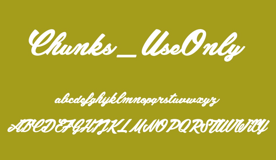 Chunks_PersonalUseOnly font
