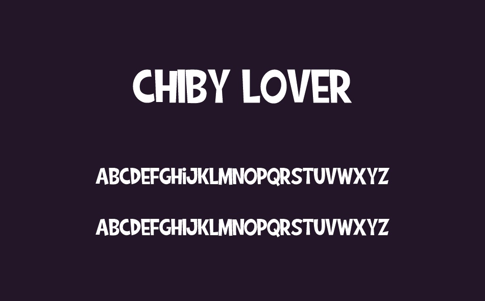 Chiby Lover font