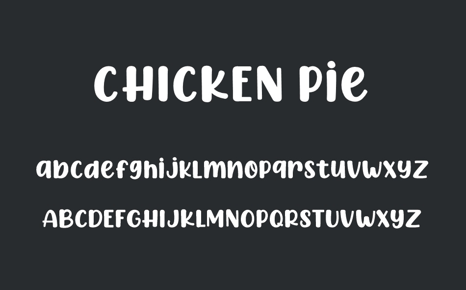 Chicken Pie font
