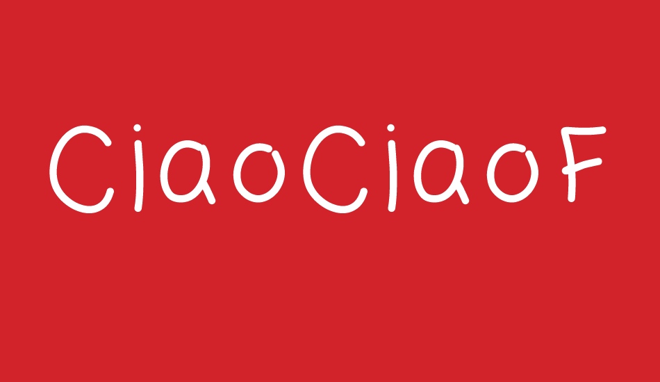 CiaoCiaoFriends font big