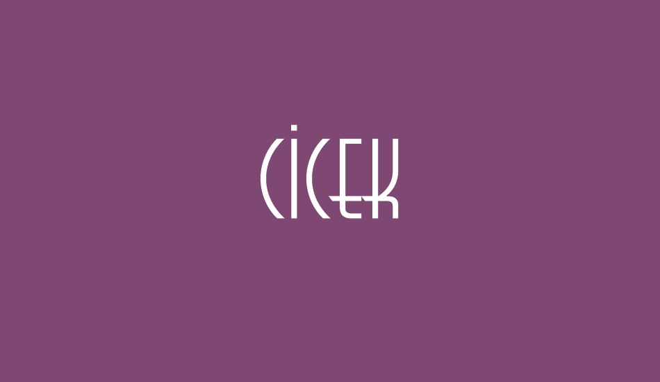 Cicek font big