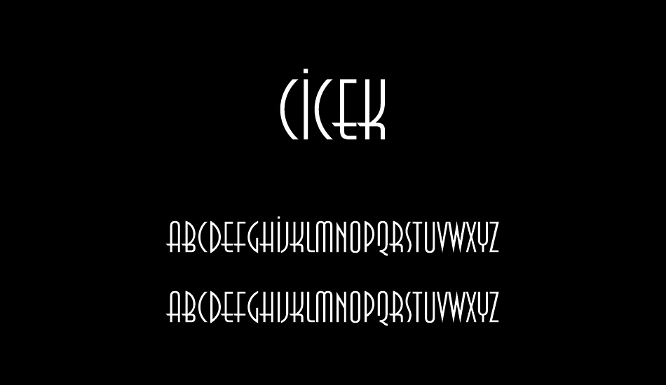 Cicek font