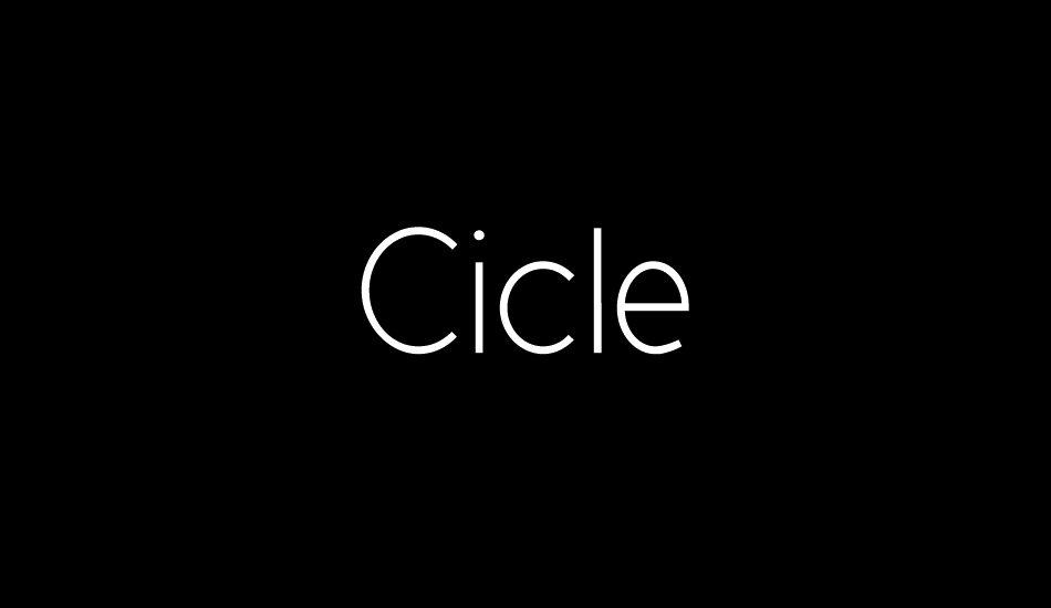 Cicle font big