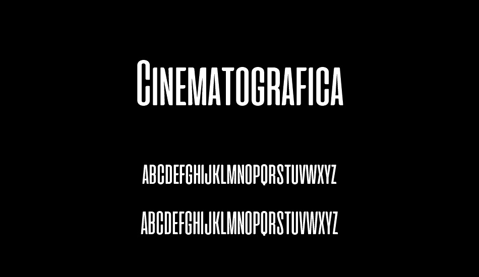 cinematografica font