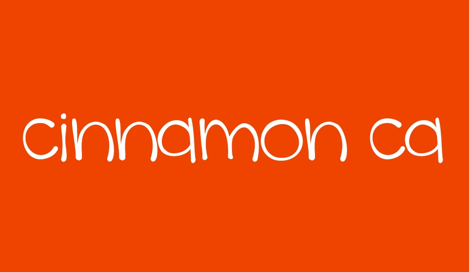 cinnamon cake font big