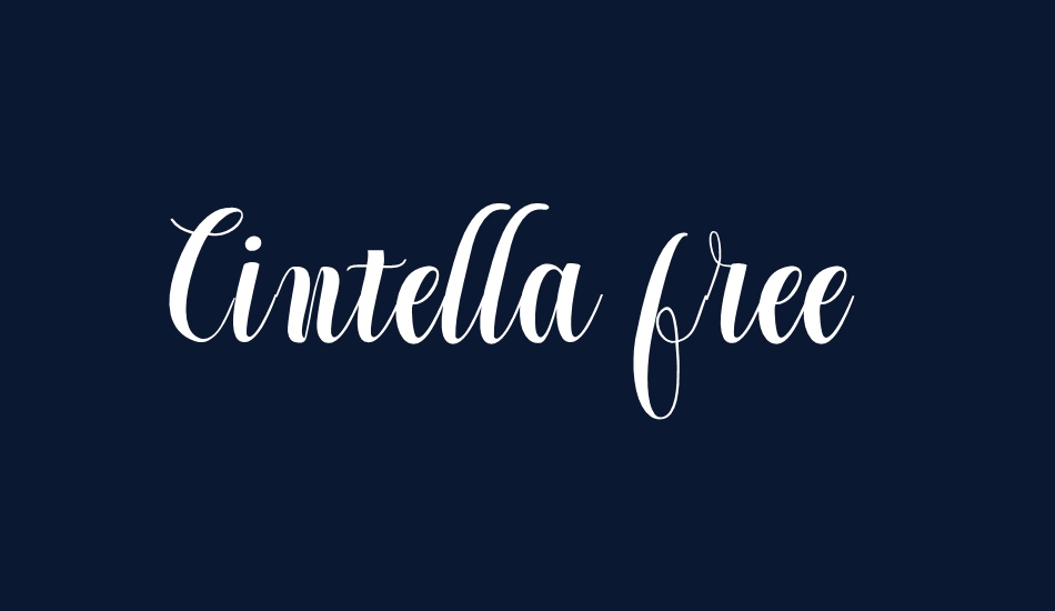 Cintella free font big