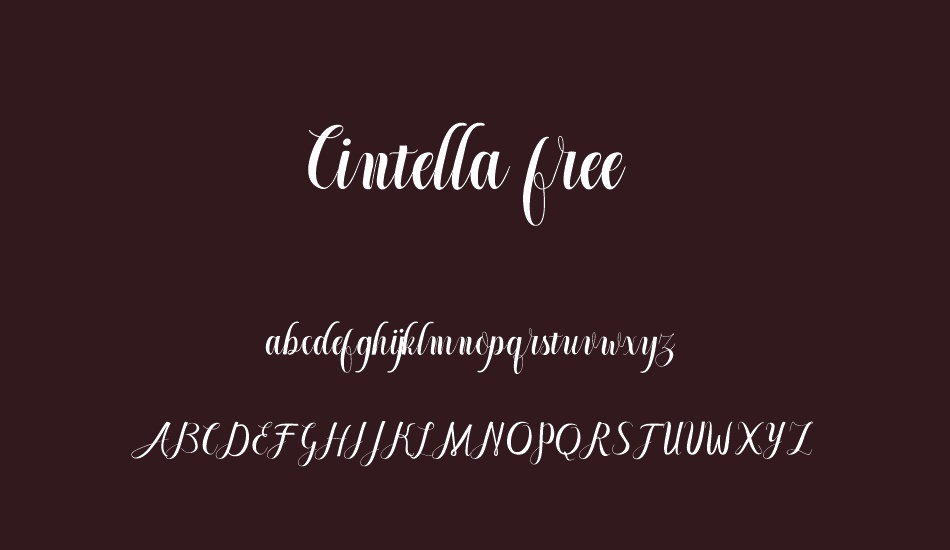 Cintella free font