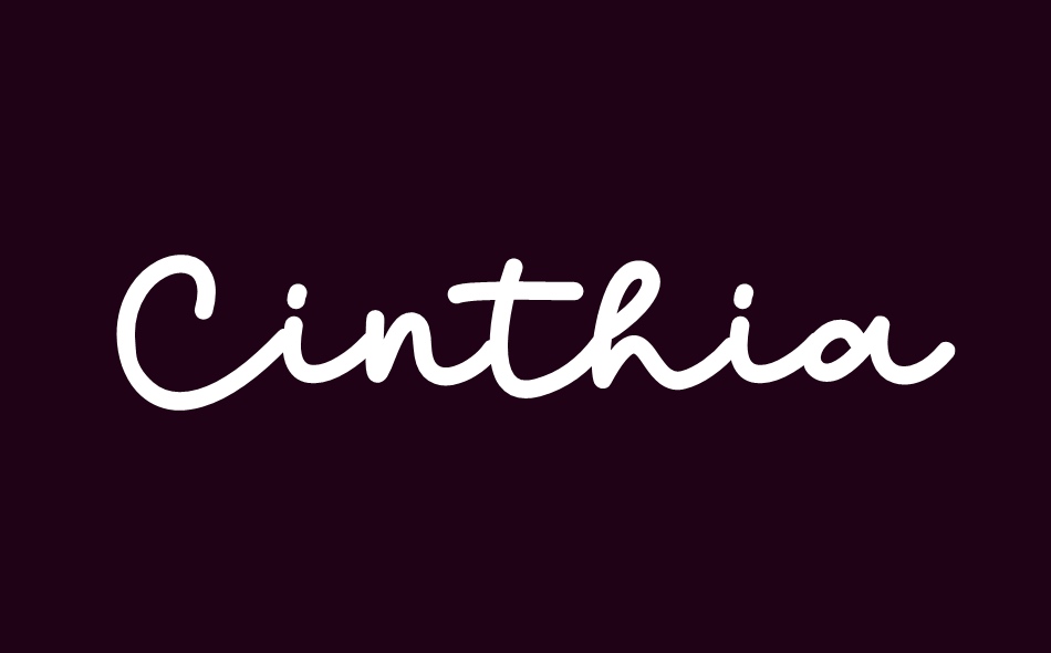 Cinthia font big