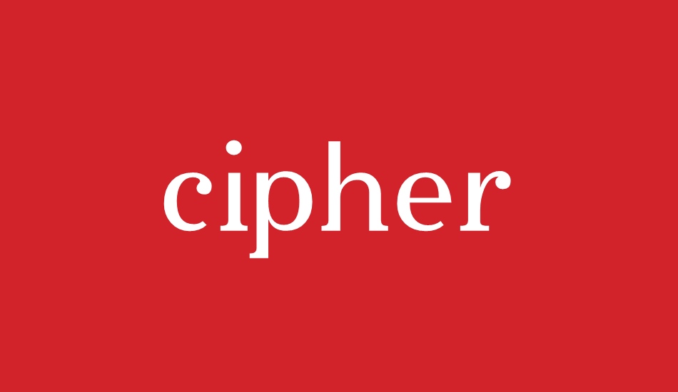 cipher font big