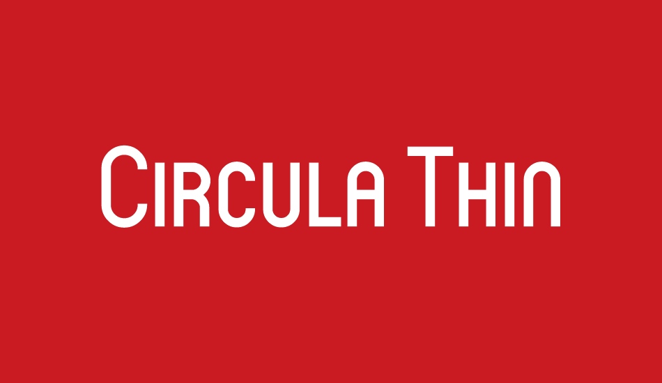 Circula Thin font big