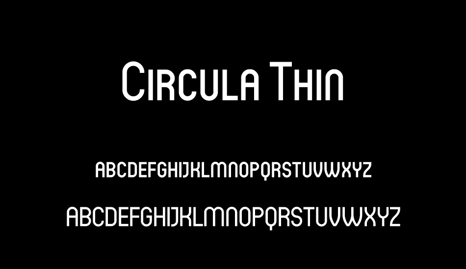 Circula Thin font