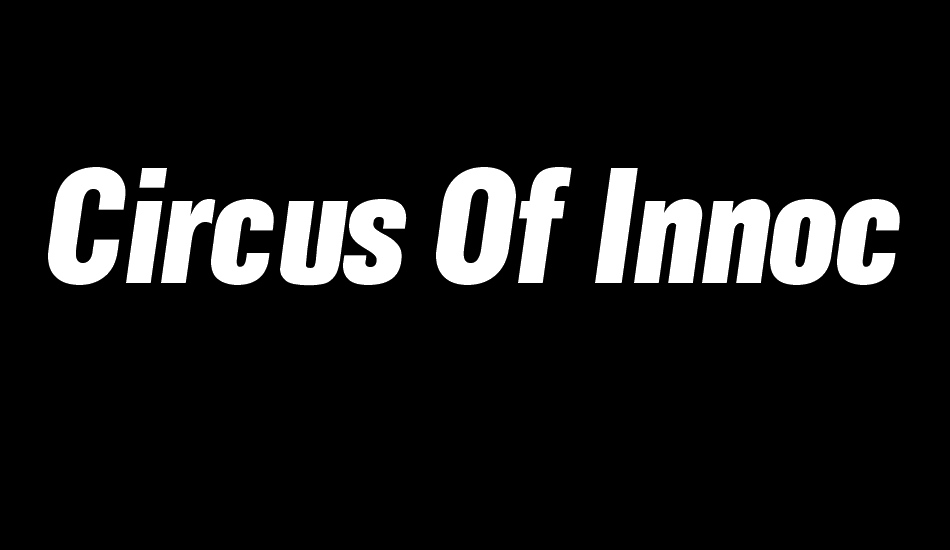 Circus Of Innocents font big