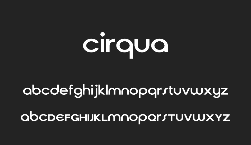 Cirqua font