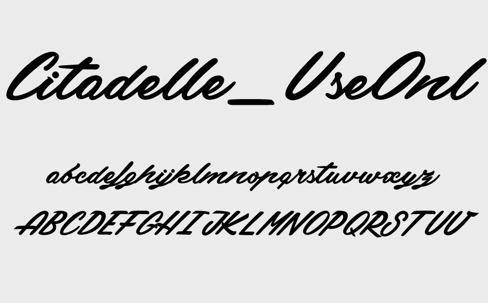 Citadelle font