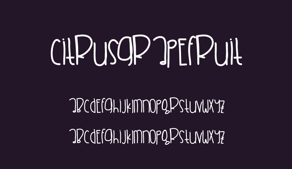CitrusGrapefruit font